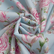 Ткань шелк Армани 90 г кв.м 97% полиэстер, 3% спандекс шир.145см арт.Р.28350.01 цв.01 голубой рул.30м Ткань шелк Армани 90 г кв.м 97% полиэстер, 3% спандекс шир.145см арт.Р.28350.01 цв.01 голубой рул.30м