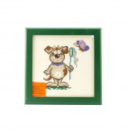 121566_Вышитая картина "Юный энтомолог"