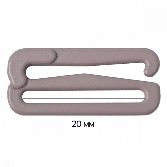 Крючок для бюстгальтера металл ARTA.F.2989 19,7мм, цв.1645 шиншилла, уп.50шт