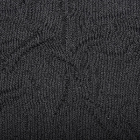 Ткань трикот. Бифлекс жатка арт.TBY-JB-08 490г/м? 92% ПЭ 8% спандекс шир.80см цв.8 черный уп.3м