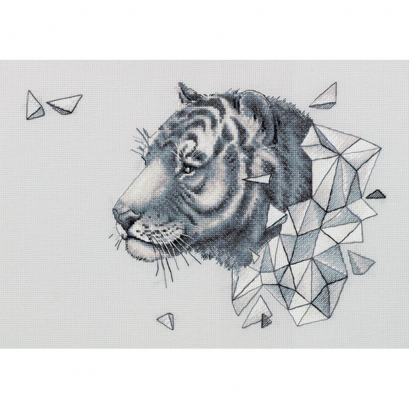 Набор для вышивания PANNA арт. J-7089 Геометрия. Тигр 37,5х26,5 см Набор для вышивания PANNA арт. J-7089 Геометрия. Тигр 37,5х26,5 см