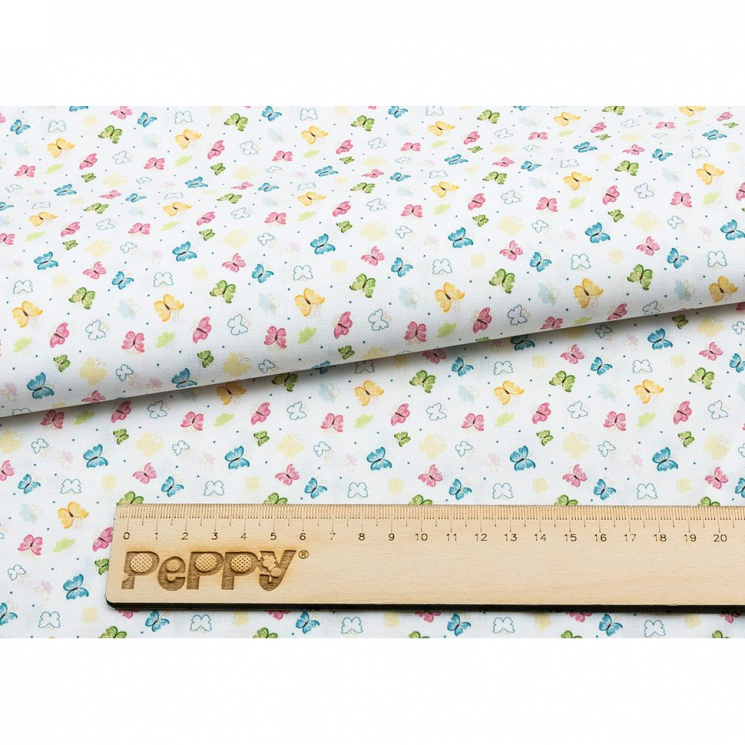 Ткани для пэчворка в рулонах НЕЖНАЯ ИСТОРИЯ 112 см 100% хлопок (в метрах) НИ-01 белый