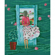 Набор для вышивания РТО арт.M716 О чем я думаю 24х28,5 см