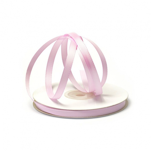 Лента Ideal репсовая в рубчик шир.6мм цв. 148 холод.розовый уп.27,42м