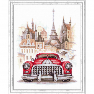 Набор для вышивания ЧУДЕСНАЯ ИГЛА арт.110-021 Ретро-автомобиль Бьюик 16х20 см