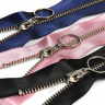 Молния MaxZipper мет. №5 никель атласная тесьма, 70 см уп.3цв х 4шт