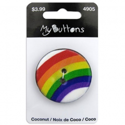 88176_Пуговица My Buttons - Coconut "Rainbow Arch"