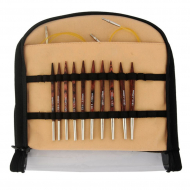 25615 Knit Pro Набор Special Interchangeable Needle Set съемных спиц для вязания Cubics 10см, 5 видов спиц 4мм, 4,5мм, 5мм, 5,5мм, 6мм, тросик 40см -