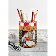 Набор для вышивания МАРЬЯ ИСКУСНИЦА арт.21.002.26 Карандашница Карусель 28х11 см