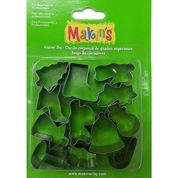 Makins Набор каттеров Рождество, 12 шт. арт.37051 Makins Набор каттеров Рождество, 12 шт. арт.37051