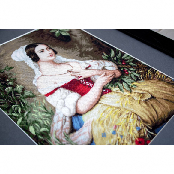 Набор для вышивания LUCA-S арт. G576 Сборщица колосьев 22х29 см