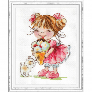 Набор для вышивания ЧУДЕСНАЯ ИГЛА арт.35-21 Крем-брюле 10х12 см