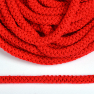 Шнур круглый полиэфир 09мм арт.1с-90, цв.красный уп.100м