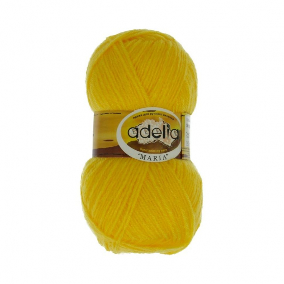 Пряжа ADELIA MARIA (100% акрил) 10х50г/227м цв.03 желтый