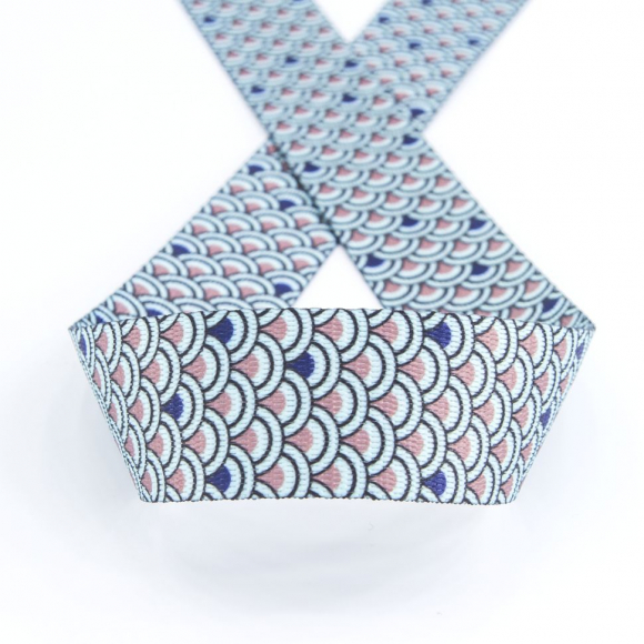 Тесьма ременная декоративная, 30 мм, цвет ментоловый, 10 м