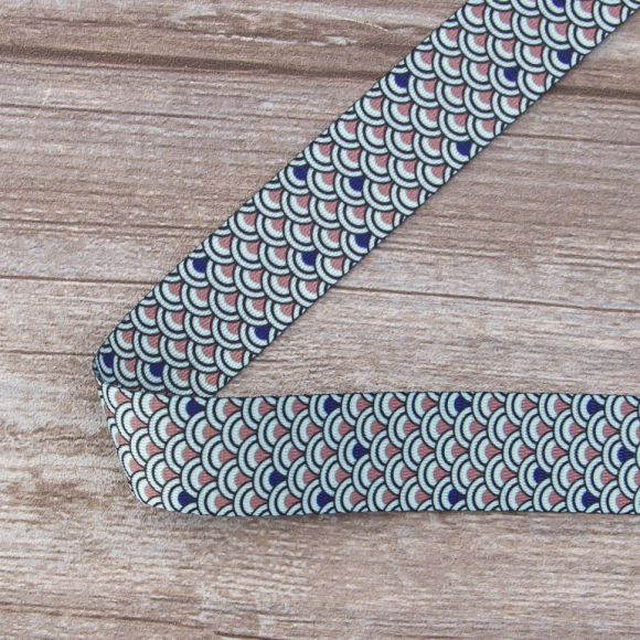 Тесьма ременная декоративная, 30 мм, цвет ментоловый, 10 м