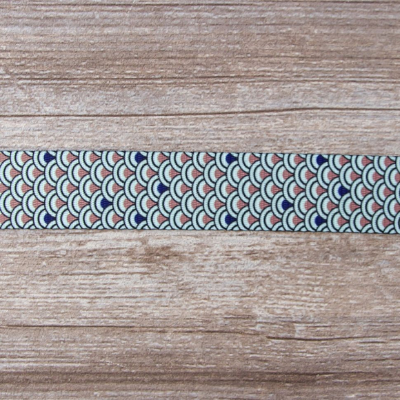 Тесьма ременная декоративная, 30 мм, цвет ментоловый, 10 м