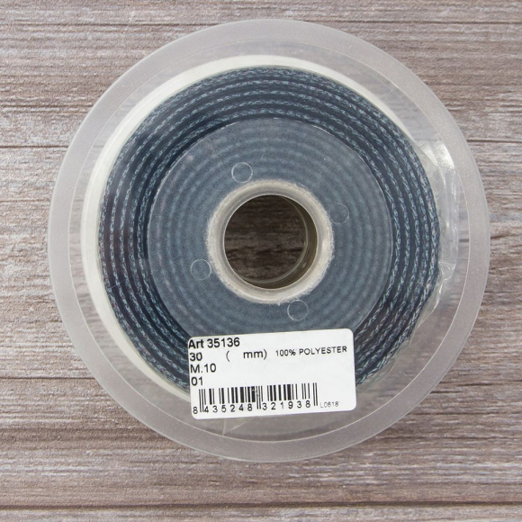 Тесьма ременная декоративная, 30 мм, цвет ментоловый, 10 м