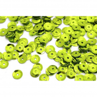 Пайетки россыпью арт.TBY-FLK032 8мм цв.10 салатовый уп.50г