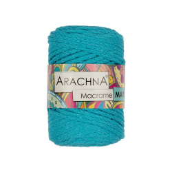 Пряжа ARACHNA Macrame Maxi (80% хлопок, 20% полиэстер) 4х250г/80м цв.13 бирюзовый