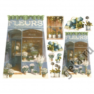 33455_Бумага рисовая "Голубые цветы"