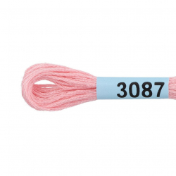 Нитки для вышивания Gamma мулине (3071-3172) 100% хлопок 24 x 8 м цв.3087 св.розовый
