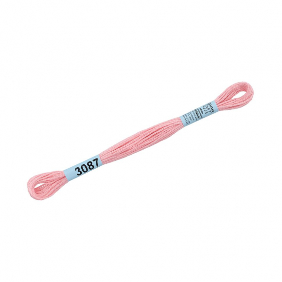Нитки для вышивания Gamma мулине (3071-3172) 100% хлопок 24 x 8 м цв.3087 св.розовый