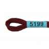 Нитки для вышивания Gamma мулине (3173-6115) 100% хлопок 24 x 8 м цв.5199 т.коричнево-красный