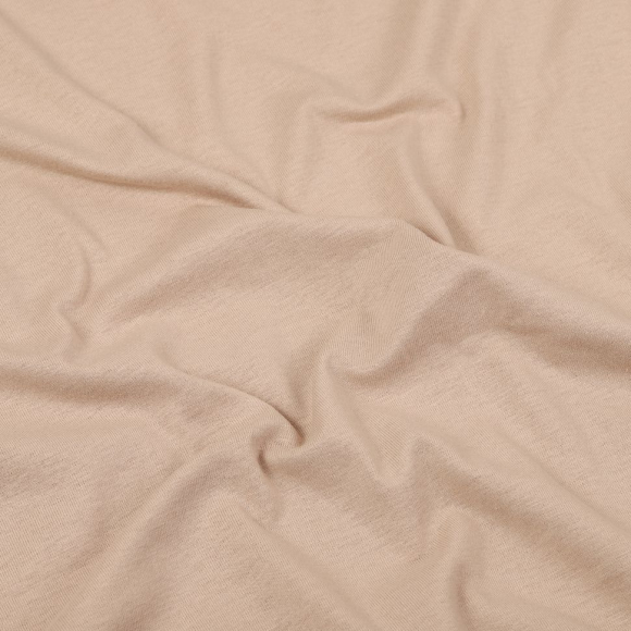 Ткань трикотаж Футер 2х нитка начес хлопок 190г опененд 100+100 какао 15-1309 уп.10м