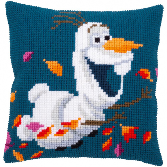 Набор для вышивания VERVACO арт.PN-0182776 Подушка DISNEY FROZEN 2. Олаф 40х40 см