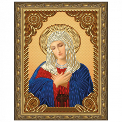 Картина 5D мозаика с нанесенной рамкой Molly арт.KM0714 Умиление (7 цветов) 20х30 см