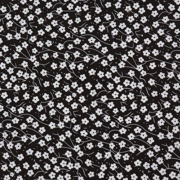 Ткань батист 90 г/м? 100% хлопок шир.145 см арт.Р.20008.01 цв.01 черный уп.25м