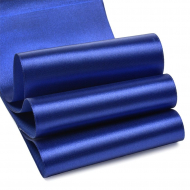 Лента атласная 100мм  цв.3162 синий IDEAL уп.27,4 м