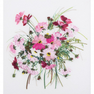 Набор для вышивания PANNA Живая картина арт. JK-2002 Дыхание нежности 19х19 см