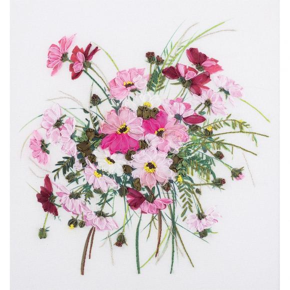 Набор для вышивания PANNA Живая картина арт. JK-2002 Дыхание нежности 19х19 см