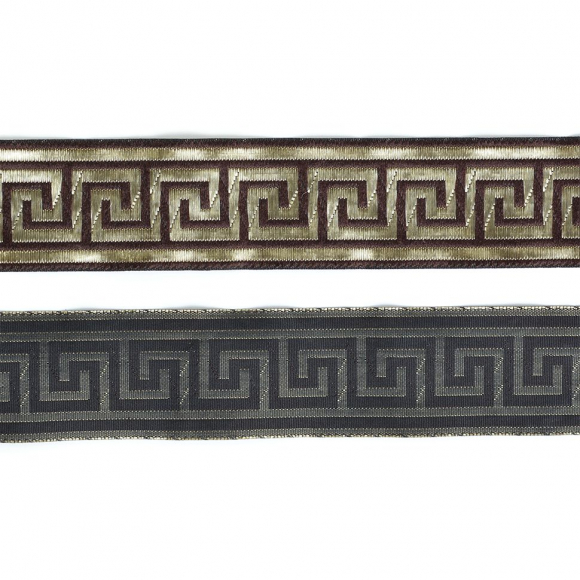 Лента отделочная жаккардовая арт.TBY.1905-5 шир.30 мм цв.коричневый уп.8,2 м Лента отделочная жаккардовая арт.TBY.1905-5 шир.30 мм цв.коричневый уп.8,2 м