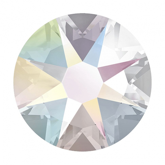 Стразы термоклеевые Xirius 8+8 граней SS16 (3,8-4,0 мм) арт.HF16-02.100 цв.Crystal AB, уп.100шт