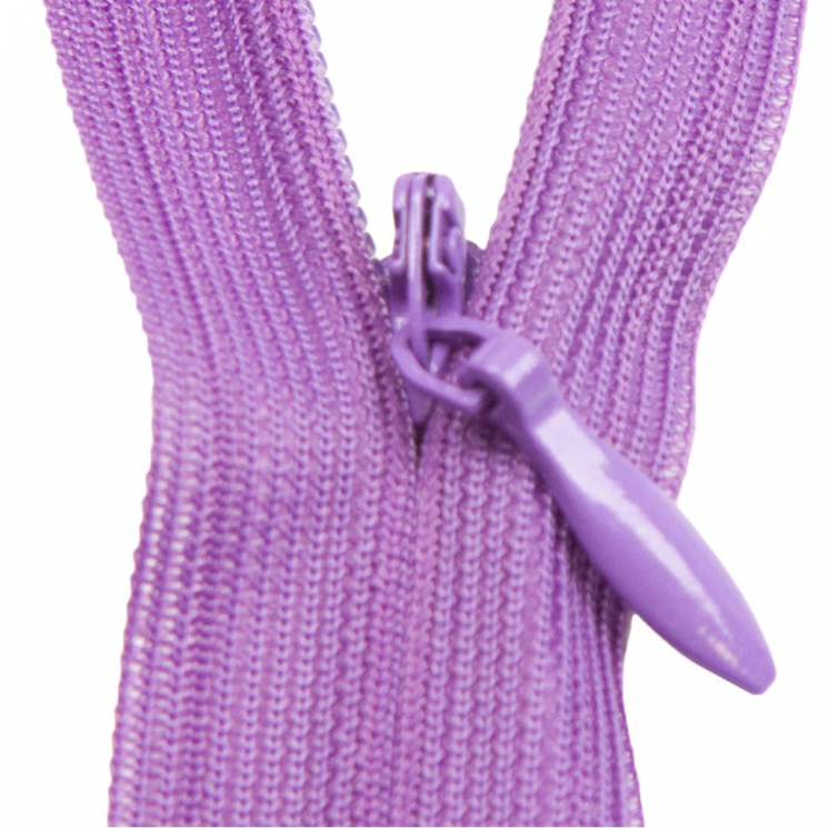 Молния потайная нераз 35см S-019 фиолетовый SBS уп.100шт