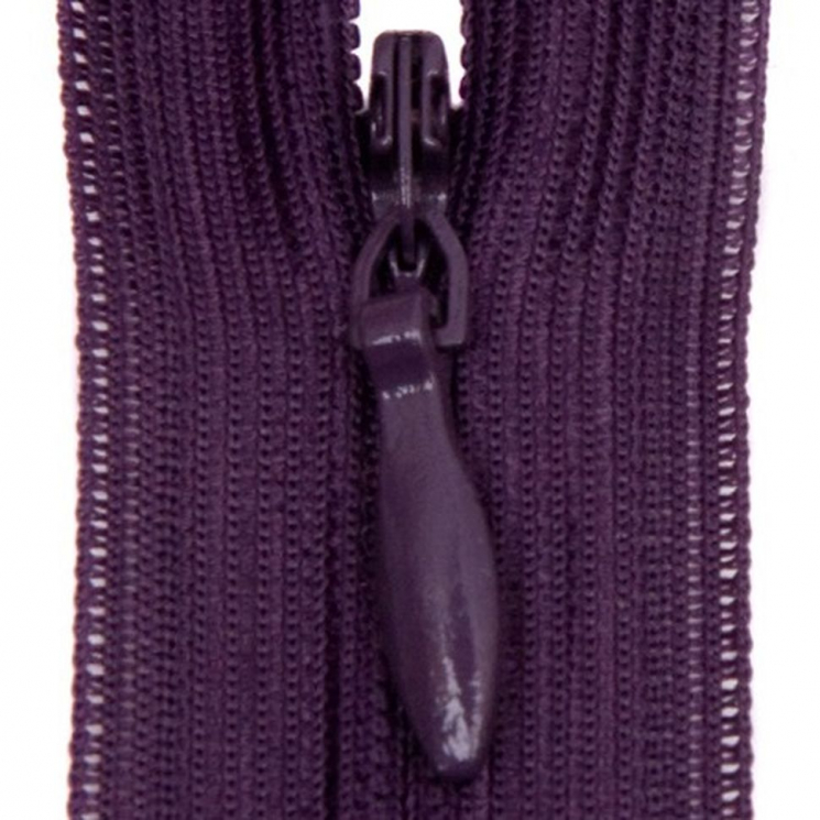 Молния потайная нераз 20см S-867 фиолетовый темный SBS уп.100шт