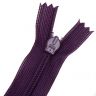 Молния потайная нераз 20см S-867 фиолетовый темный SBS уп.100шт