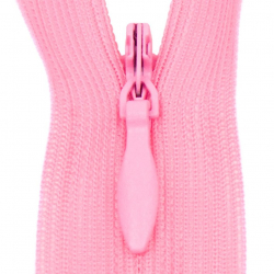 Молния потайная нераз 20см S-335 розовый яркий SBS уп.100шт