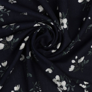 Ткань Штапель  TBY Vi-HLA210109-c3 плот 110г/м2 100% вискоза шир. 145 см цв.с3 синий уп.5м