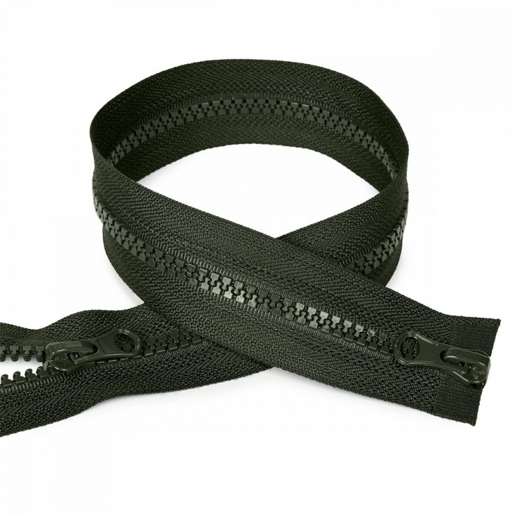 Молния MaxZipper трактор №5 2 замка усил.зв., 75см, цв.F328 хаки уп.50шт