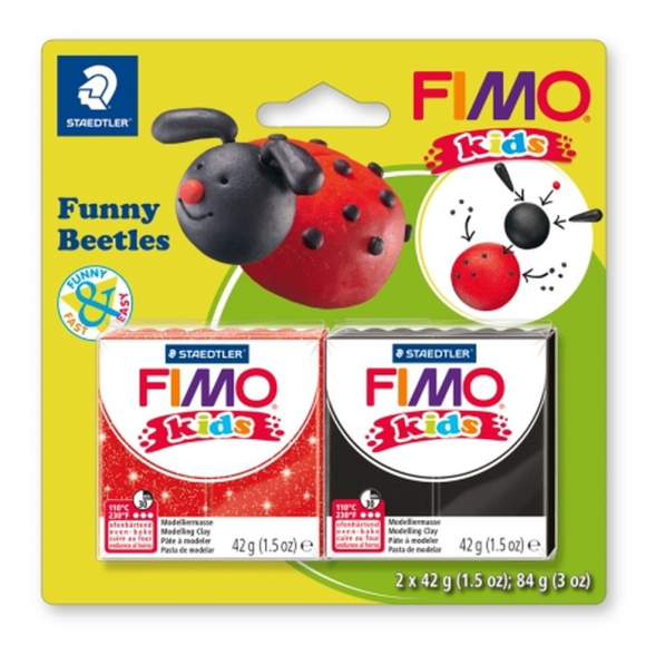 147732_Набор полимерной глины FIMO kids kit детский набор “Веселые жуки”