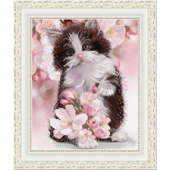 Рисунок на ткани КОНЁК арт. 1359 Весенний котенок 20х25 см