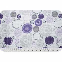 Ткань для пэчворка PEPPY Embrace (марлевка) 120 г/м? 100% хлопок цв.whimsy circle amethyst уп.100х125 см