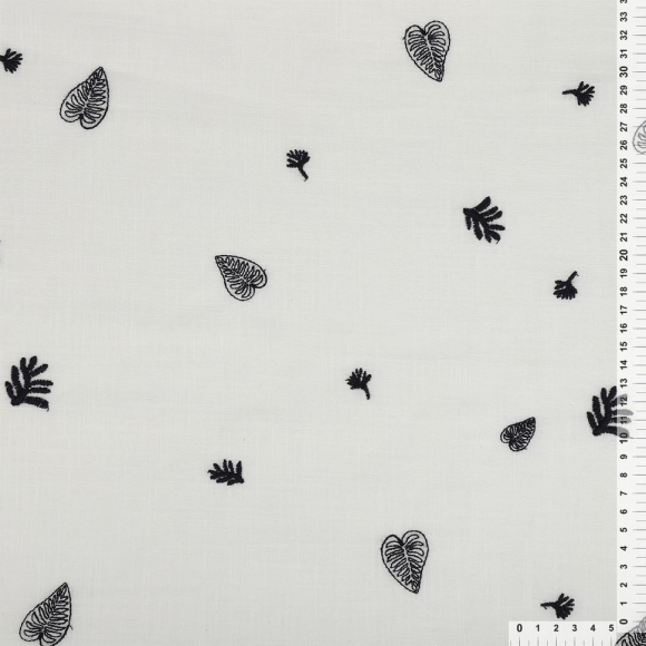 Ткань шитье TBY-A823-01 100г/м2 100% хлопок шир.150см цв.белый рул.10м