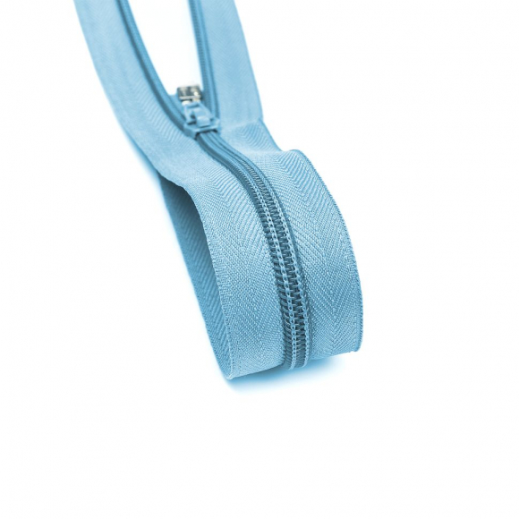 Молния MaxZipper пласт. спираль №5-N 60см цв.F184 голубой уп.10шт