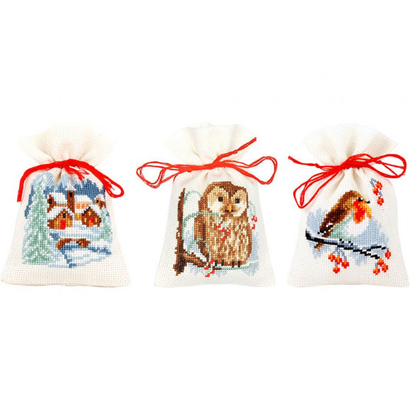 174063_Набор для вышивания мешочков (саше) "Зима"