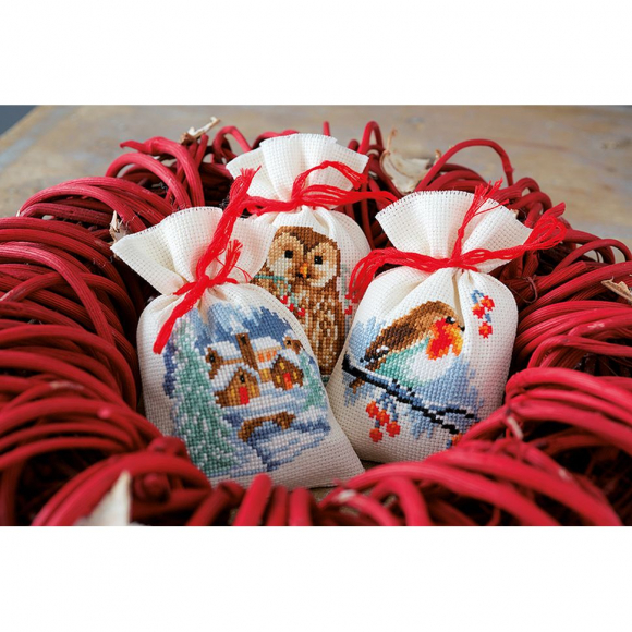 174063_Набор для вышивания мешочков (саше) "Зима"